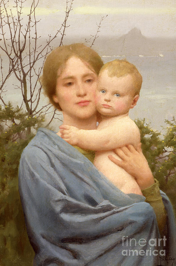 Madonna Painting - Madonna of the Mount  by Thomas Cooper Gotch