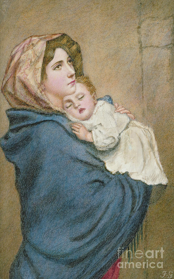 Madonna of the Poor  Painting by Italian School