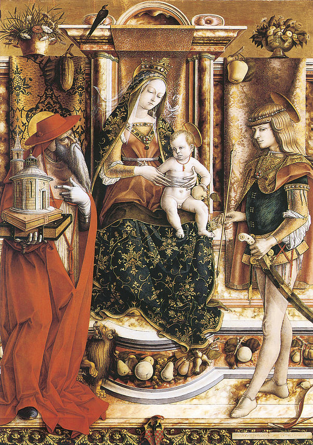 Madonna of the Swallow Painting by Carlo Crivelli