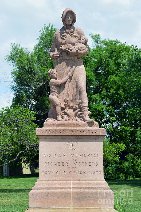 Madonna Of The Trail, Council Grove Photograph