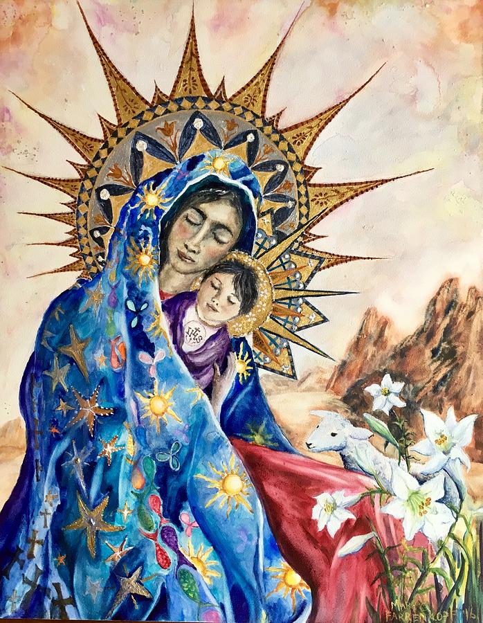 Madonna of the Unescorted  Mixed Media by Mary C Farrenkopf