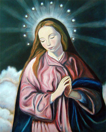 Madonna painting The Immaculate Conception after Velazquez ...