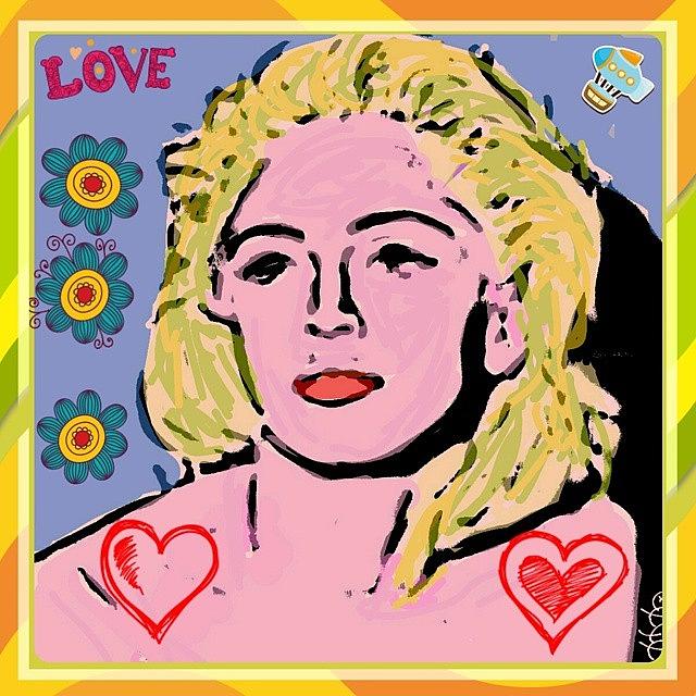Abstract Photograph - Madonna Pop Art by Nuno Marques