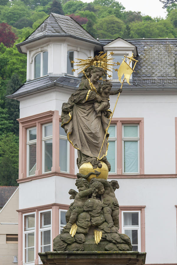 Madonna Statue Heidelberg Germany Photograph by Teresa Mucha