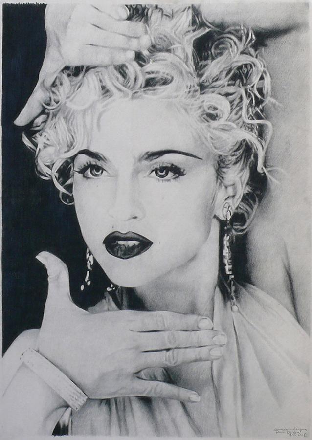 Madonna Vogue Drawing by Pawel Deska - Fine Art America
