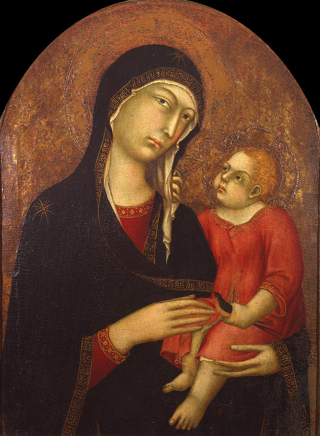 Madonna with Child Painting by Simone Martini