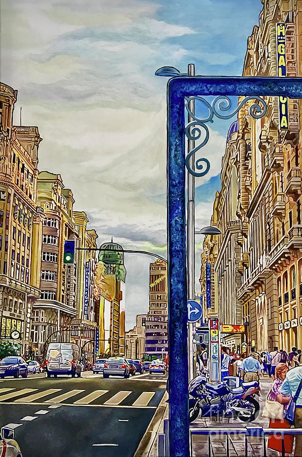 Cityscapes Painting - Madrid by Antonio De Irun Cityscapes Painting - Madrid by Antonio De Irun