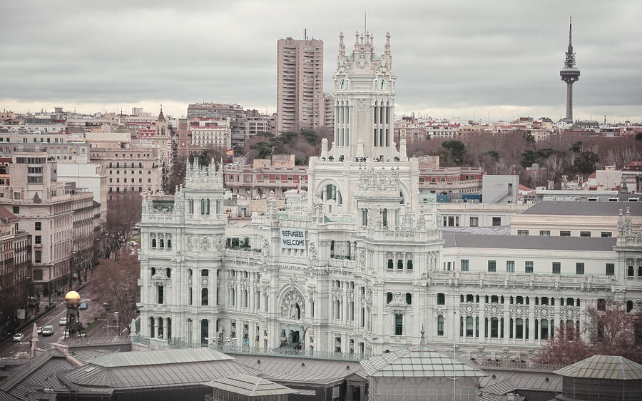 Madrid City Hall II Photograph by Joan Carroll