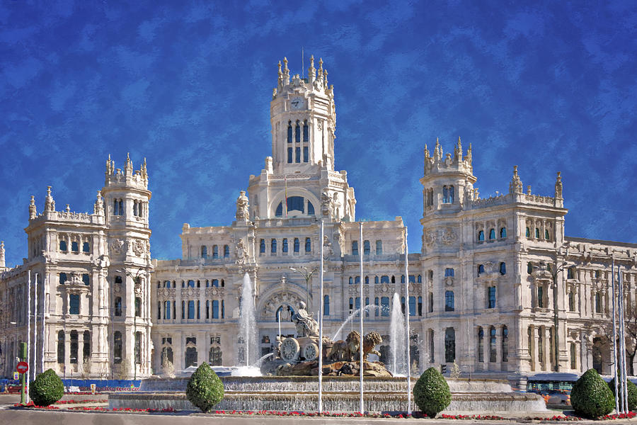 Madrid City Hall Photograph by Joan Carroll