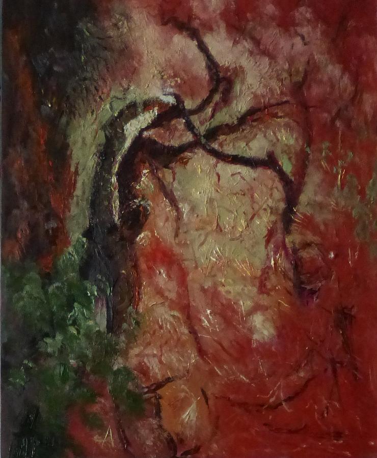 Madrona Tree Painting by Irena Jablonski