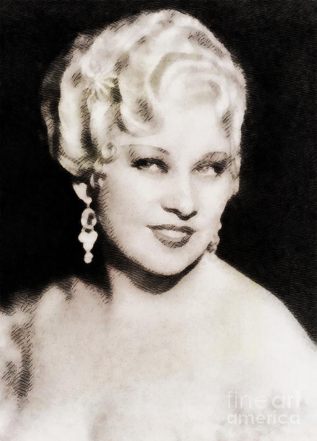 Mae West, Hollywood Legend By John Springfield Painting