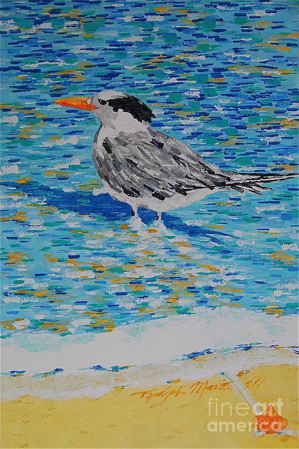 Maestro Of The Beach Painting by Art Mantia