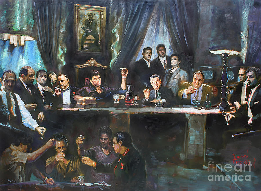Mafia Painting - Mafia meeting by None