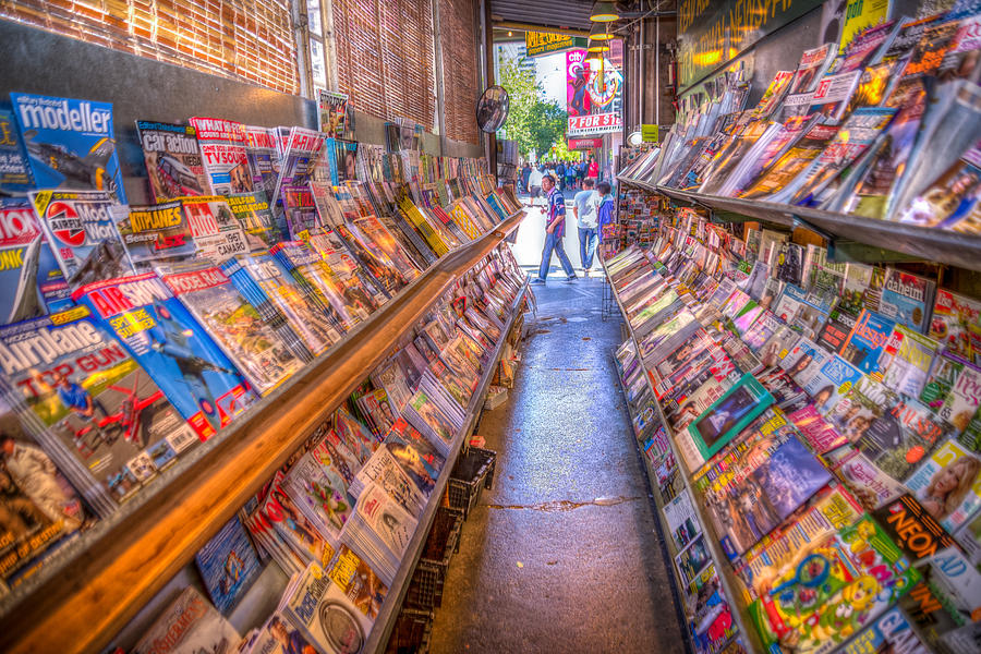 Pike Place Magazine Shop Photograph by Spencer McDonald