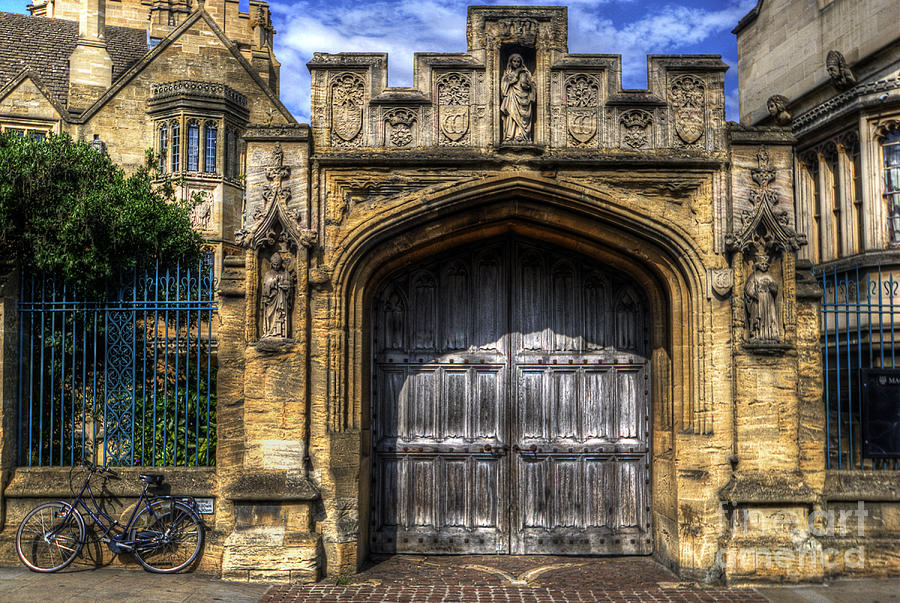Magdalen College Door - Oxford Photograph by Yhun Suarez
