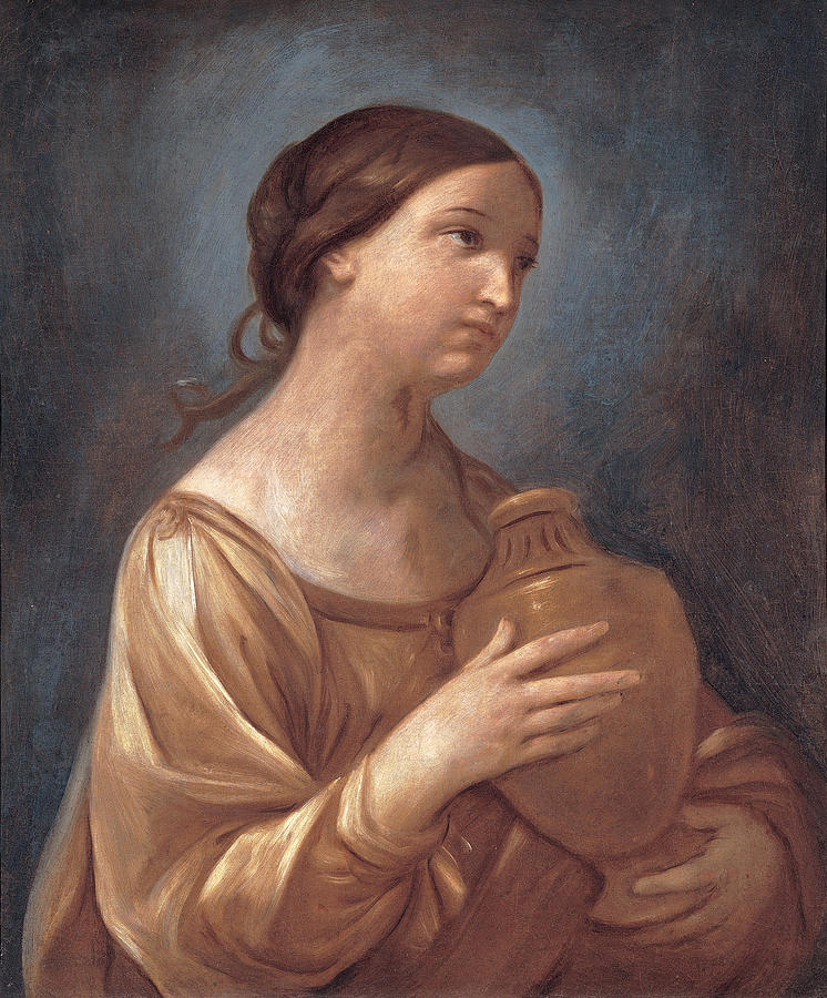 Magdalene with the Jar of ointment Painting by Guido Reni