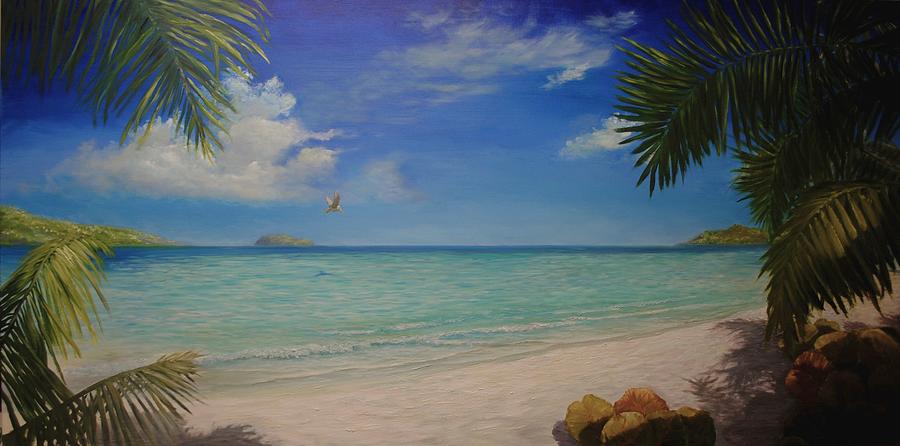 Magens Bay Painting by Alan Zawacki