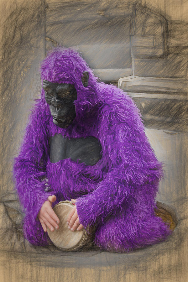 https://images.fineartamerica.com/images/artworkimages/mediumlarge/1/magenta-gorilla-john-haldane.jpg