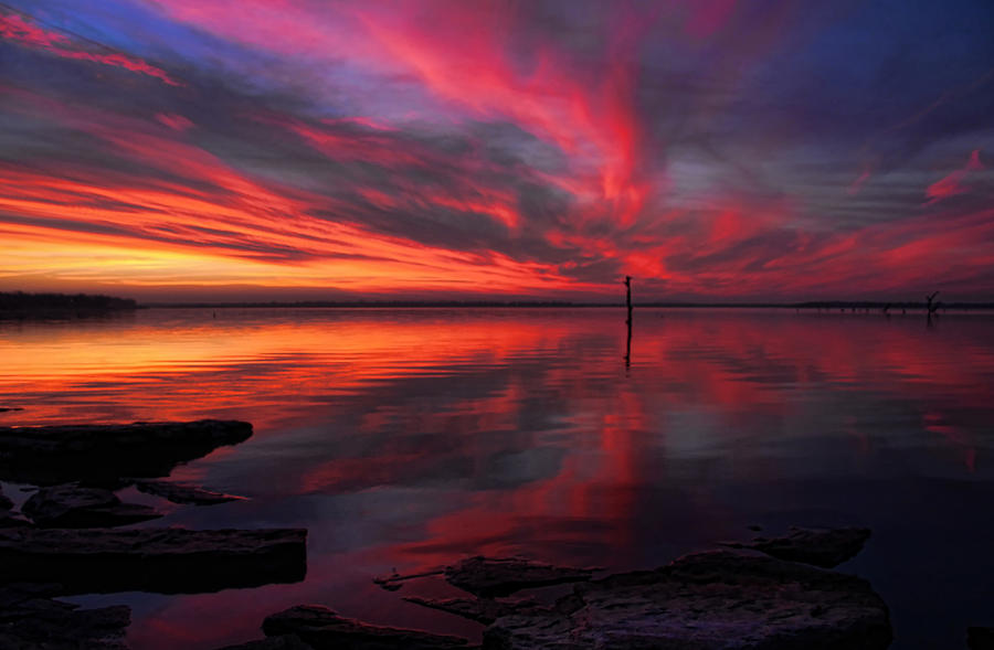 Sunset Photograph - Magenta Magic by Carolyn Fletcher
