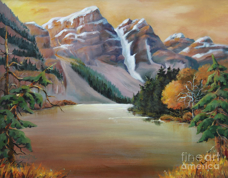 Magestic Rockies Painting by Marta Styk