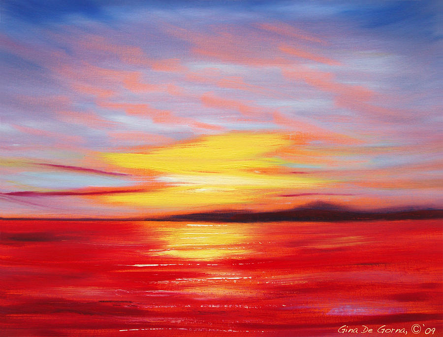 Magic at Sunset Painting by Gina De Gorna