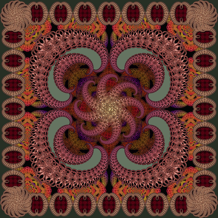 Magic Carpet Sage Digital Art by Deborah Runham