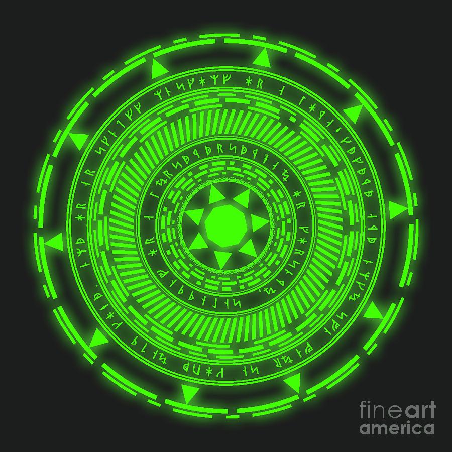 Magic Digital Art - Magic Circle by Esoterica Art Agency