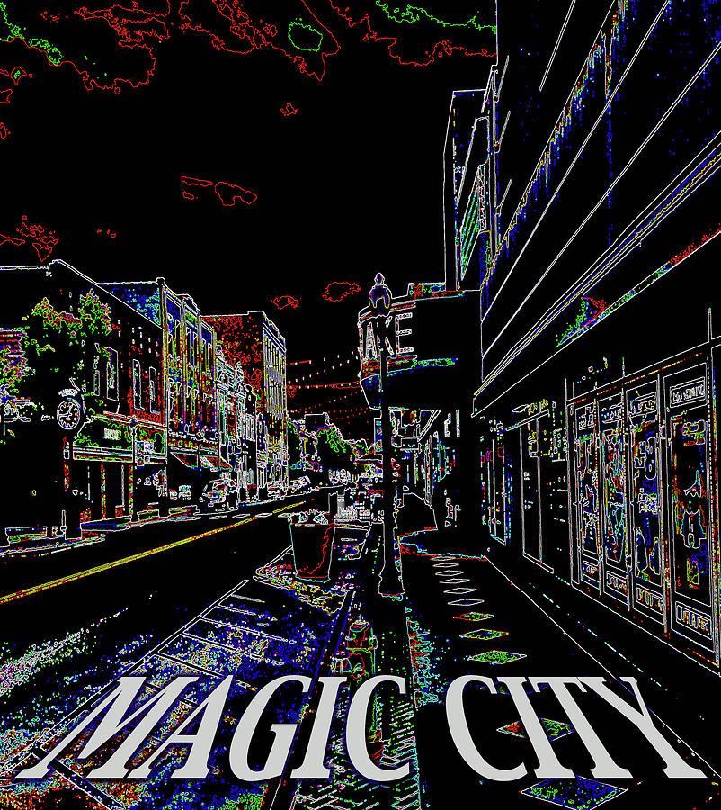 Magic City Digital Art by Jack Diamond