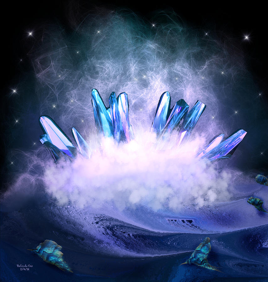 Magic Crystals Digital Art by Artful Oasis