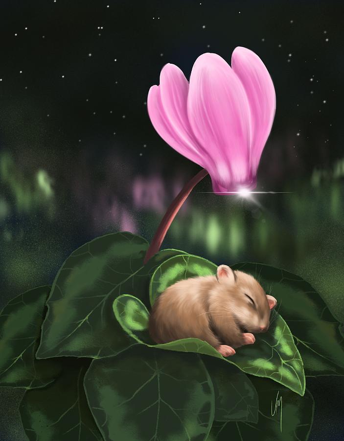 Animal Painting - Magic flower by Veronica Minozzi