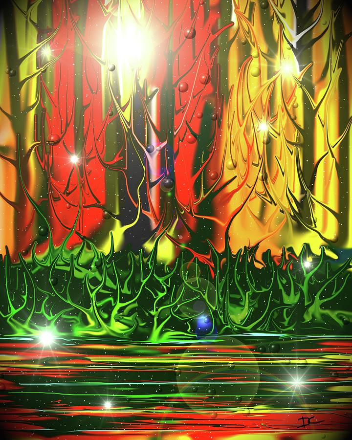 Magic Forest 2 Digital Art by Darren Cannell