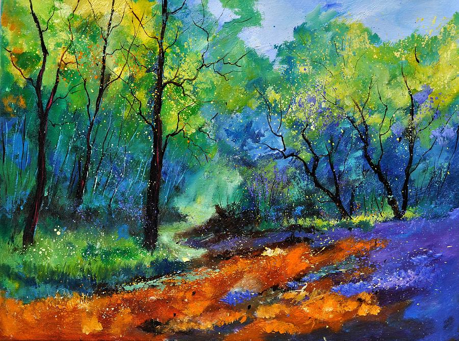 Magic forest 79 Painting by Pol Ledent