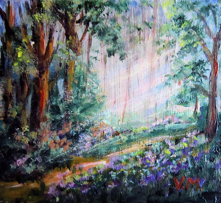  Magic forest Painting by Vesna Martinjak