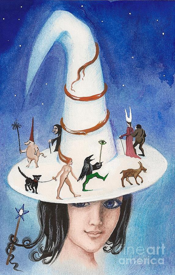 Magic Hat Painting by Margaryta Yermolayeva
