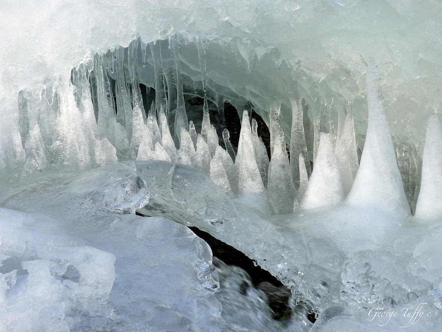 Magic ice cave Photograph by George Tuffy