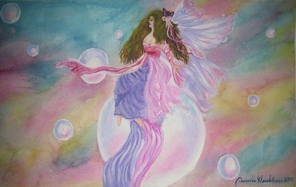 Magic Lady Painting by Wanvisa Klawklean