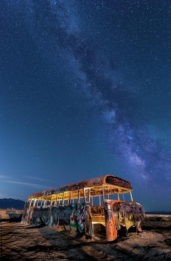 Magic Milky Way Bus Photograph by Michael Ash