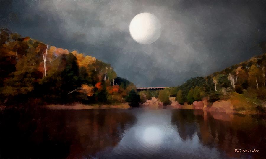 Magic Moonlight Painting by RC DeWinter