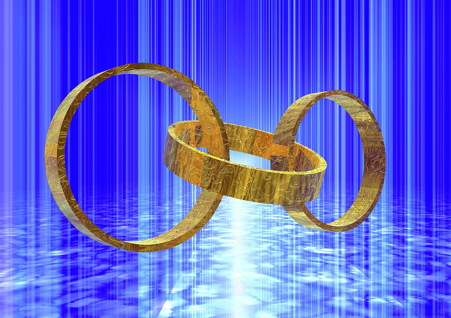 Magic rings Digital Art by Nicholas Burningham