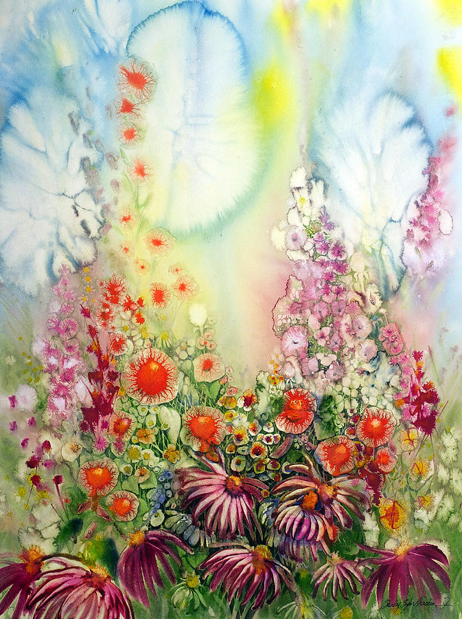 Flower Painting - Magic by Shirley Sykes Bracken