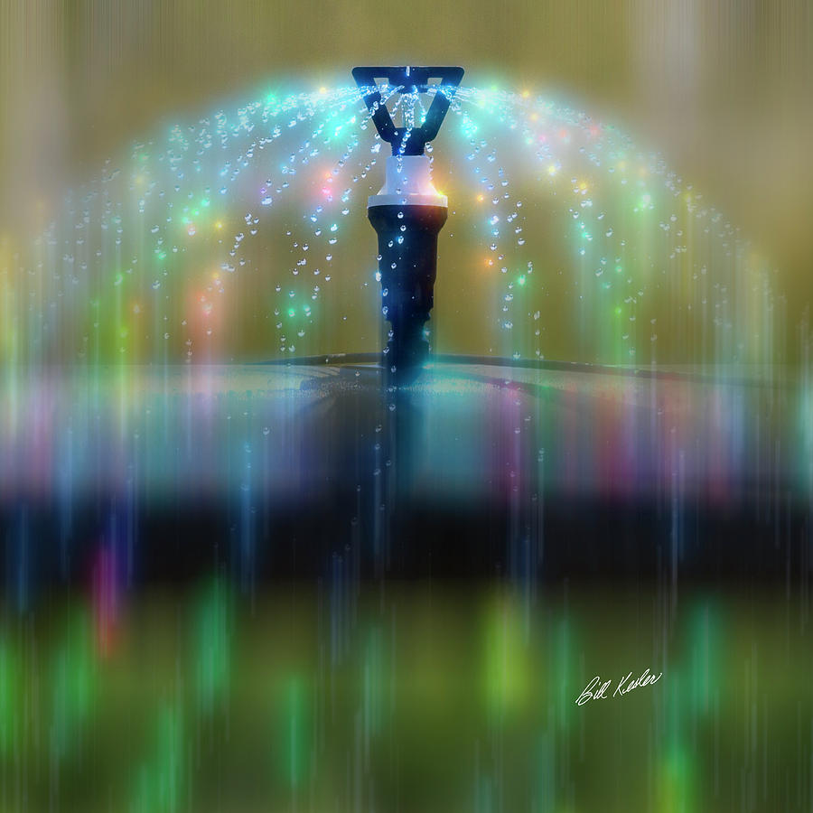 Magic Sprinkler Streaking Photograph by Bill Kesler