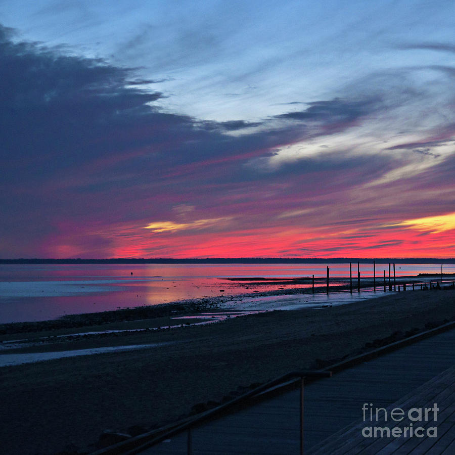 Magic Summer Sunset on the West Coast of Denmark Photograph by Silva Wischeropp
