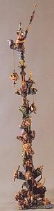 Mixed Media Sculpture - Magic Tower by Mirel Goldenberg Mixed Media Sculpture - Magic Tower by Mirel Goldenberg