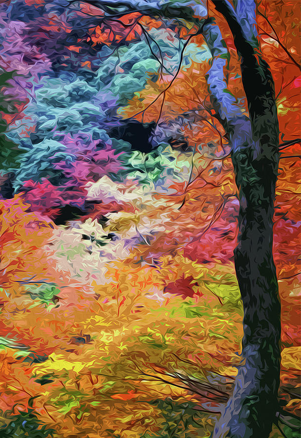 Magical Autumn Painting by AM FineArtPrints