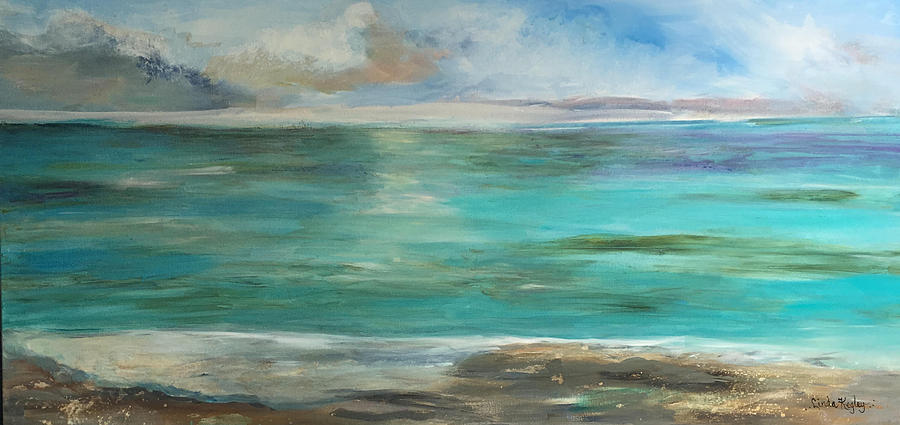 Magical Beach Moment Painting by Linda Kegley