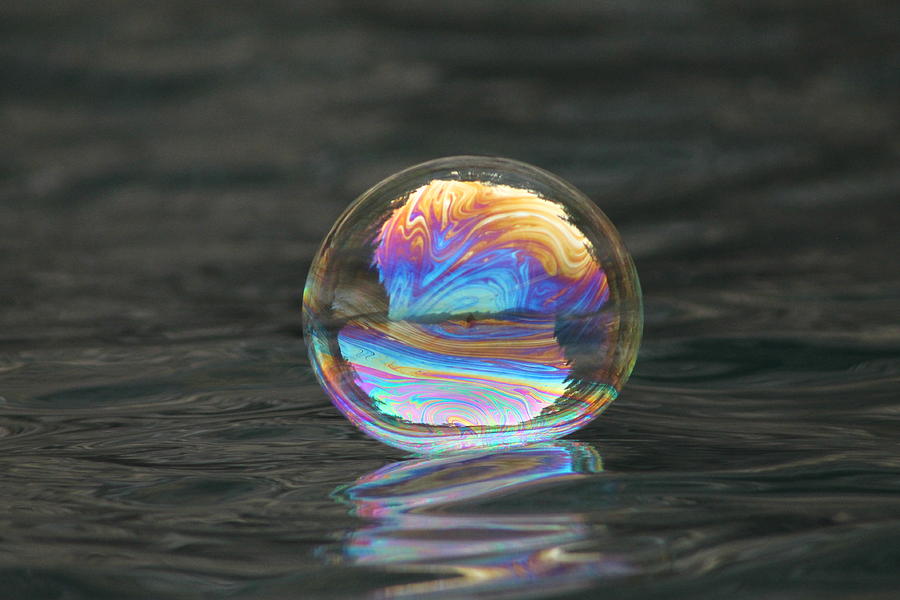 Magical Photograph - Magical Bouncing Bubble 2 by Cathie Douglas