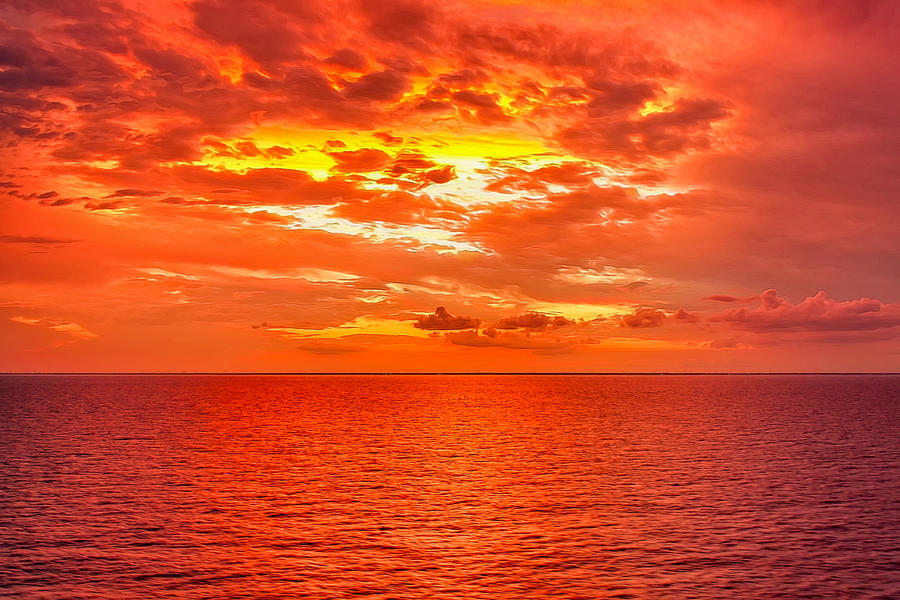 Magical Caribbean Sunset Photograph by John M Bailey