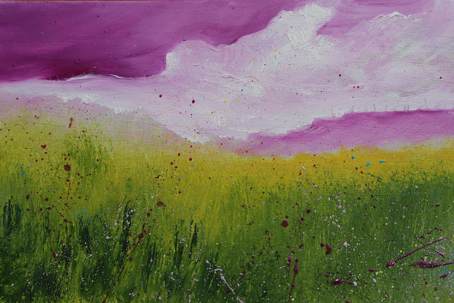 Magical Clouds Painting by Alicia Maury