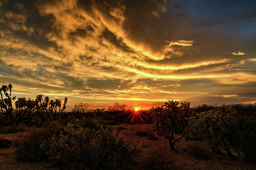 Magical Desert Skies at Sunset   Photograph by Saija Lehtonen