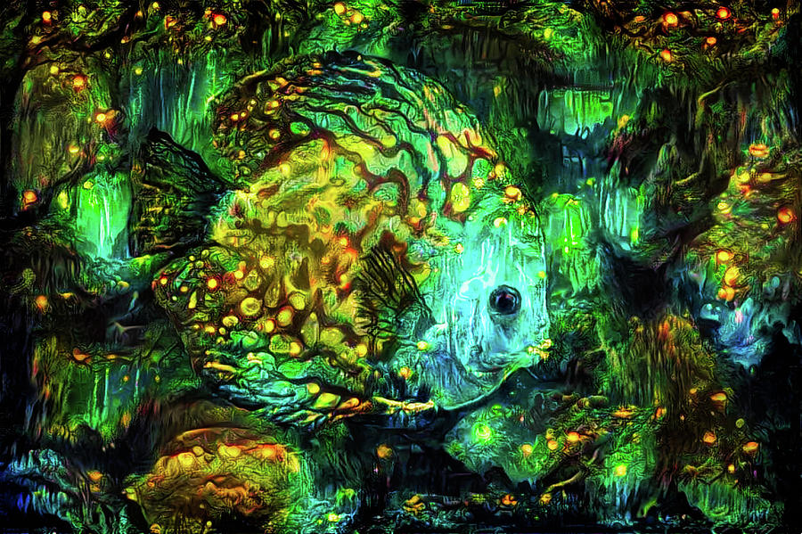 Magical fish Mixed Media by Lilia S